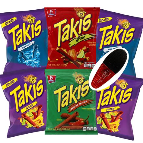 All takis flavors. Loaded with the signature Takis flavors that fans love and adore, the new snack became available nationwide starting February 26. Priced at over $3.99, the Buckin' Ranch flavor can be availed in ... 