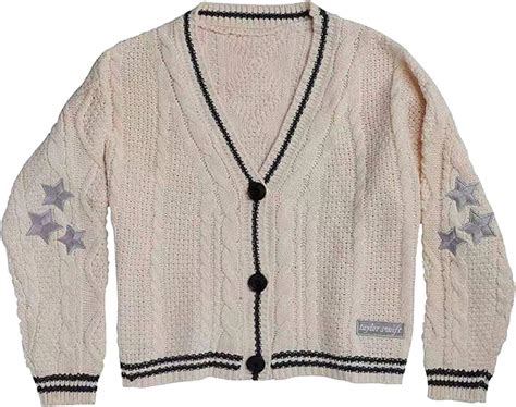 Cardigan Taylor Swift Embroidered Knitted Star Sweater single Breasted Top Coat Long Sleeve Winter Loose Cardigan (34) Sale Price $33.86 $ 33.86 $ 39.84 Original Price $39.84 (15% off) Add to Favorites Vintage .... 