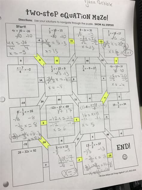 All things algebra two step equation maze. - Repair manual yamaha yfm 80 moto 4.