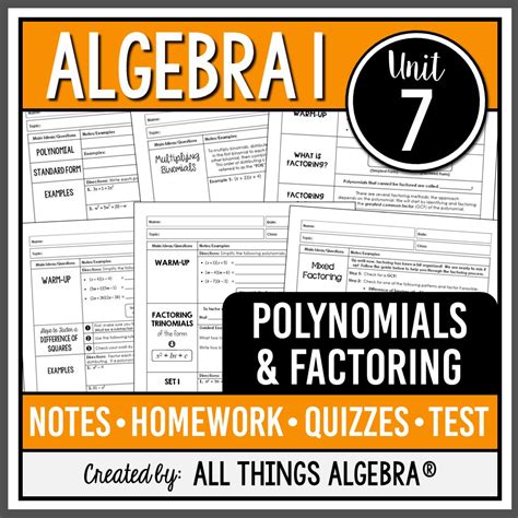 All things algebra.  Authors review .  Feb 8, 2026 · Algebra 1 Unit 7 Poly...