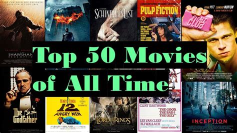 All time top rated movies. Feb 27, 2024 · Look: There are hundred of thousands of movies out there for you to watch. All we're saying is that these are the ones you should put at the top of your list. Over 456K filmgoers have voted on the 2,960+ films on Ultimate List of the Best Movies of All Time, Ranked. Current Top 3: The Shawshank Redemption, Saving ... 