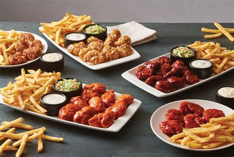 All you can eat boneless wings. famously clocked 30 plates of wings. All You Can Eat Boneless Wings: Crispy breaded pieces of tender boneless chicken tossed in your choice of one of six sauces: Classic Buffalo, Honey BBQ, Sweet ... 