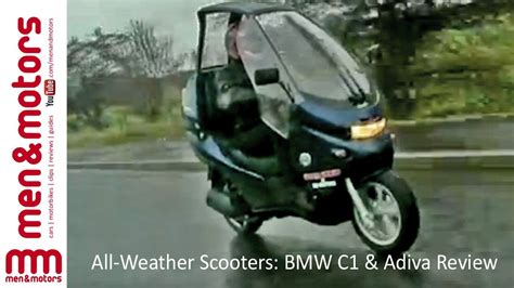 All-Weather Scooters: BMW C1 & Adiva Review - YouTube