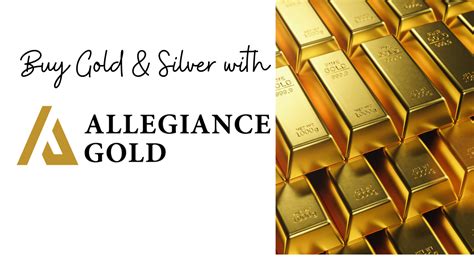 Allegiance gold. At Allegiance Gold, we believe in the power of giving back. Our commitment to creating positive change goes beyond our role as a trusted precious metals provider. Through charitable initiatives and community outreach programs, we strive to make a meaningful impact on the lives of individuals and neighborhoods. 