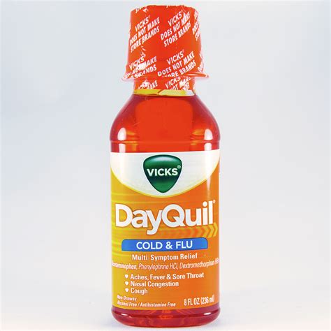 Allegra and dayquil. Vicks DayQuil and NyQuil Severe Cold & Flu; Phenylephrine is also found in other types of products, such as hemorrhoid creams, but was only deemed ineffective as an ingredient in oral form. 