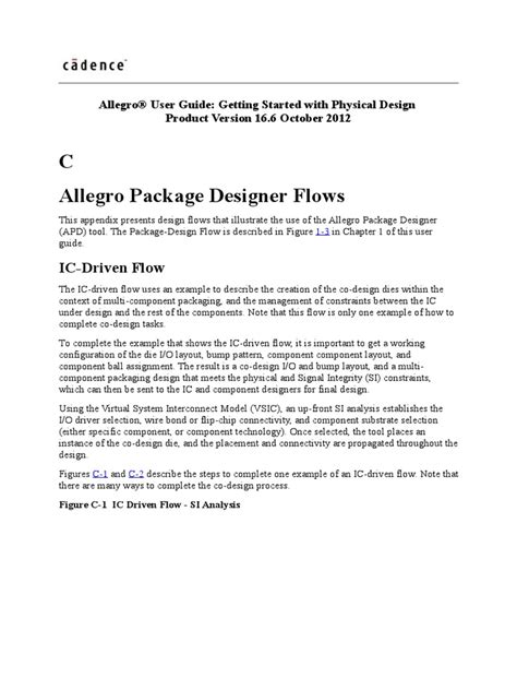 Allegro Package Designer Flows
