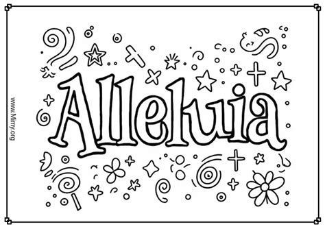 Alleluia Coloring Shee