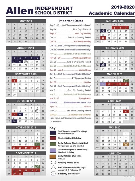 Allen Calendar