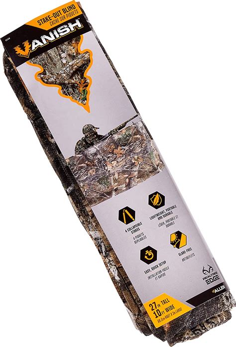 Allen Company Vanish Stake-Out Portable Hunting Blind - Realtree Edge…