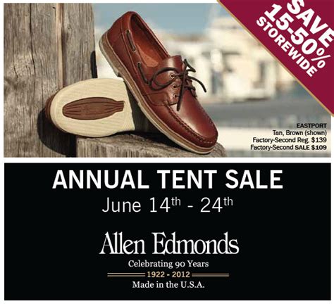 Allen Edmonds Tent Sale 2023: An Unprecedented Opportunity for Footwear Aficionados