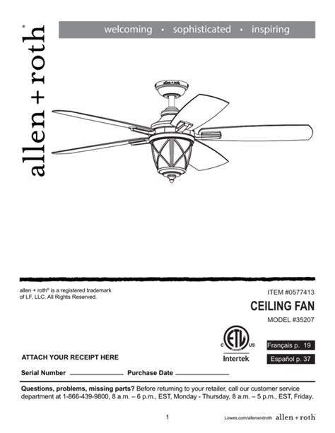 Allen and roth ceiling fans owners manual. - Heraclio bernal, bandolero, cacique o precursor de la revolución?.
