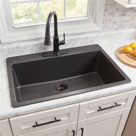Shop allen + roth Alden Dual-mount 33-in x 22-in Stainless Steel Single Bowl 1-Hole Kitchen Sink All-in-one Kit in the Kitchen Sinks department at Lowe's.com. Elevate your kitchen with the sleek sophistication of the allen + roth Alden all-in-one stainless steel kitchen sink kit, complete with multi-functional. 