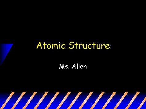 Allen atomic structure solutions