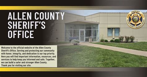 Allen county in sheriff.  Address, Phone Number, and Hours for an Sheriff in For...