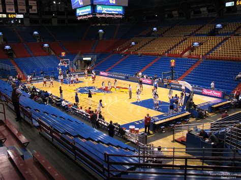 Allen Fieldhouse Find Your Seats. Select a secti
