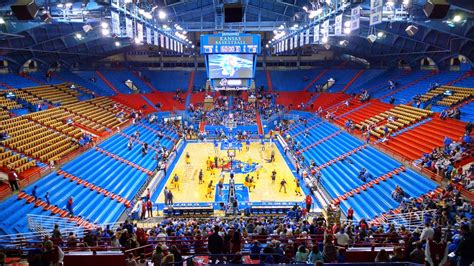 The arena was built of more than 650,000 bricks and dedicated on March 1, 1955. The Kansas Jayhawks beat rival Kansas State 77-66 that night in front of more than 17,000. Since then, Allen Fieldhouse has hosted major addresses and countless sporting events. Over the 25 seasons leading up to the current one, the Jayhawks have gone 353 …. 
