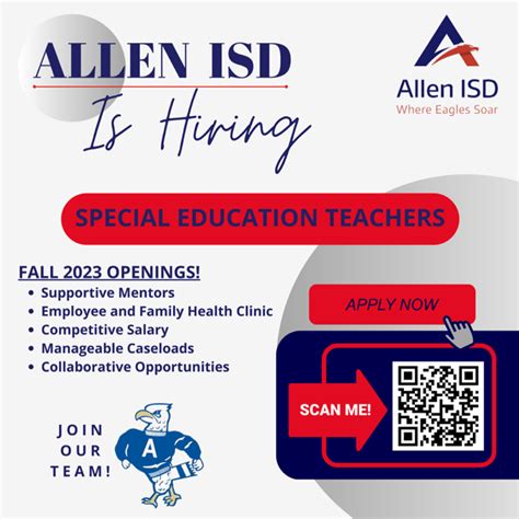 Allen isd job fair. Castleberry High School Announces Class of 2022 Valedictorian and Salutatorian; ... The Castleberry ISD Talent Acquisition team will be at the following job fairs recruiting high quality teachers and other applicants for the 2024-2025 school year. tab visible. 5228 Ohio Garden Road | Fort Worth, TX 76114. 