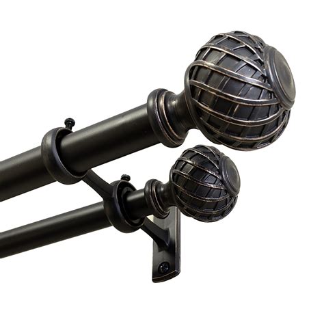 Lantern Glass Finial to 72-in Dark Oil Rubbed Bronze Steel Single Curtain Rod with Finials. Find My Store. for pricing and availability. 39. Color: Dark-brass. allen + roth. 72-in to 144-in Dark-brass Steel Single Curtain Rod with Finials. Model # A+R72-26718MBRZ. Find My Store..