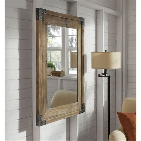 Allen roth mirrors. allen + roth 26-in W x 32-in H White Beveled Wall Mirror. White finish country wall mirror lightens up your interior with clean and simple lines. Wood frame with beveled edges adds an extra layer of reflective style. Rectangular design measures 32-in H x 26-in W, perfectly sized for a bathroom or accent piece in a bedroom or foyer. 18.55-Lb ... 