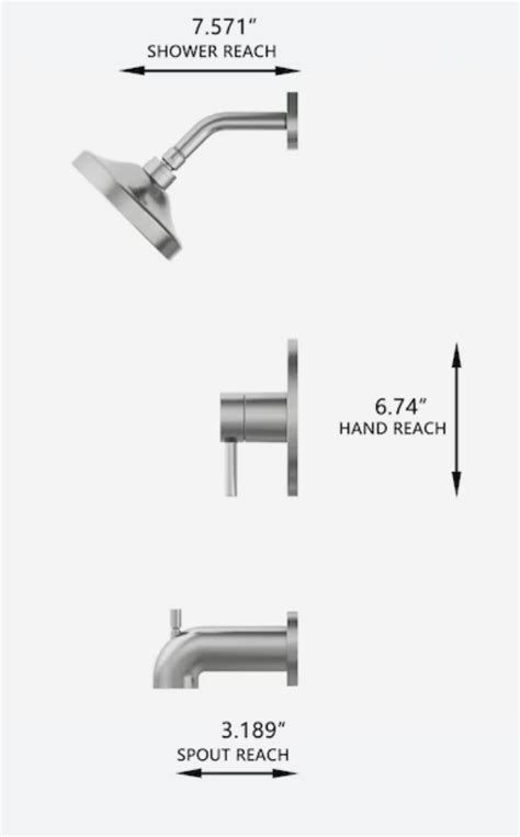 allen + roth Mullen Brushed Nickel 1-handle Bathtub and Shower Faucet Valve Included Multi-function showerhead offers five different spray options to suit your needs Single-handle lever allows you to quickly adjust the volume and temperature to your desired level