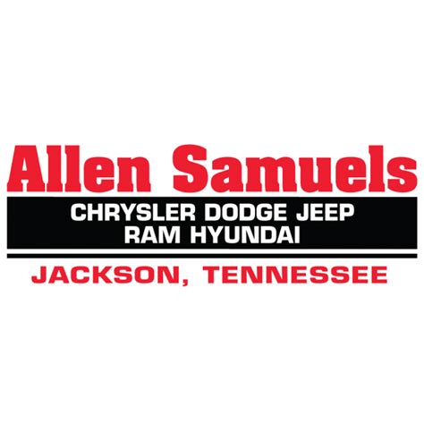 Allen samuels jackson tn. 6 reviews and 4 photos of ALLEN SAMUELS - JACKSON "I bought a new truck last year right before they changed owners and the current owner will not honor the coupons or obligations from the sale. I went to the dealership to look at Jeeps and (2) separate sales people came out and tried up selling before we could even have a conversation. My past … 