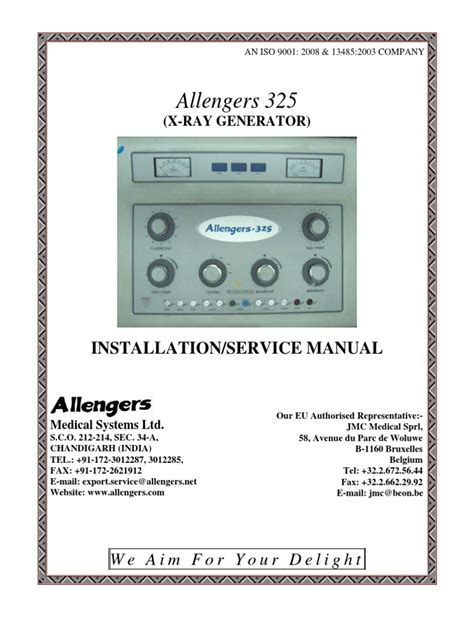 Allengers 325 RF Installation and Service Manual