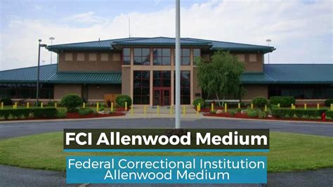 Allenwood Medium is a Federal Correctional Institution that houses medium security inmates in White Deer Pennsylvania, part of Union County. Allenwood Medium has a maximum capacity of 1,261 male offenders. Offenders at Allenwood Medium FCI are provided educational courses that offer many activities and opportunities for self-improvement.. 