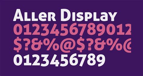 Aller Display free Font What Font Is