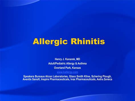 Allergic Rhinitis PPT By Allen