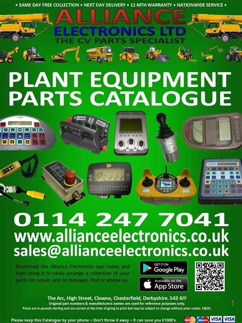Alliance Electronics Ltd Plant Equipment Parts Catalogue 2018