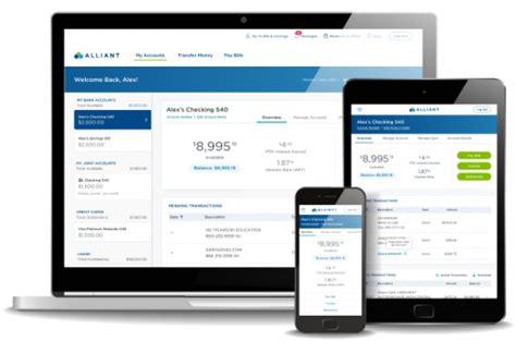 Alliant online banking. With well-designed and intuitive online and mobile app interfaces, the Alliant Credit Union High-Rate Checking account more than meets its customers’ digital banking needs. The Alliant mobile ... 