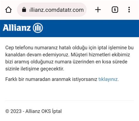 Allianz yaşam ve emeklilik iptali
