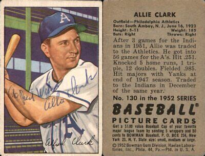 The 1953 MLB batting season stats per game for Allie Clark of the Chicago White Sox on ESPN. Includes full stats, per opponent, for regular and postseason.. 