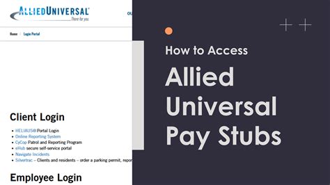 Allied universal pay stub. Pay stub. Pay stubs, also known as pay statements or wage statements, are like the decoder rings of payroll. They help employees decipher their paychecks and are useful to employers when solving wage and hour disputes or tax discrepancies. Depending on the state, pay stubs may also be part of payroll compliance. 