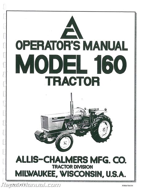 Allis chalmers 160 repair service manual. - Rsv mille engine manuale di servizio e riparazione.