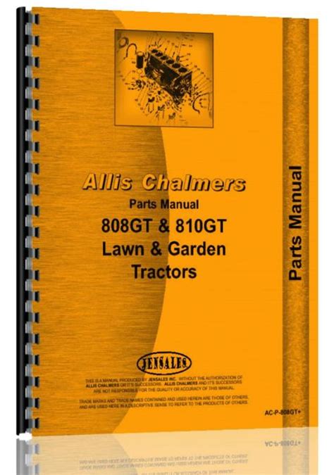 Allis chalmers 811 gt l g parts manual. - Kioti daedong ck20 ck20h tractor service repair manual instant.