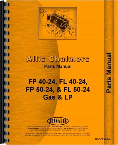 Allis chalmers forklift parts manual ac p fp 40 24. - Haynes manual ford fiesta replace mirror glass.