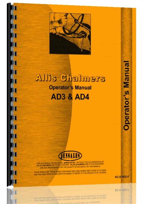 Allis chalmers motor grader operators manual ac o ad3 4. - Handbook of electronic manufacturing engineering 3rd edition.