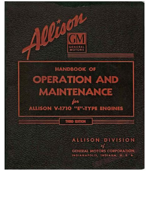 Allison engine handbook 1944 pdf