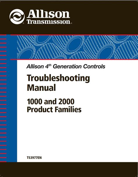 Allison transmission manual.  This manual provides troubleshooting information for Allison T...