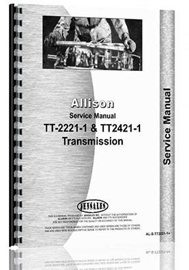 Allison tt2221 1 transmission service manual. - Ein beitrag zur optimierung der prozeßführungsstrategien automatisierter förder- und materialflußsysteme.