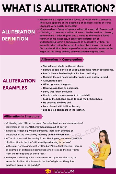 Alliteration in 2020 Alliteration, What is alliteration, Printable