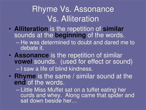 Alliteration vs Rhyming Differences And Uses For Each One