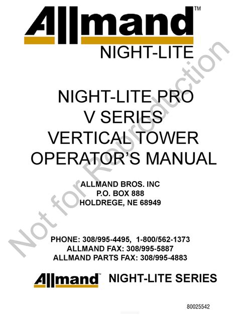 Allmand night light pro service manual. - Opinion sur la masse et la valeur des assignats qui doivent rester dans la circulation.