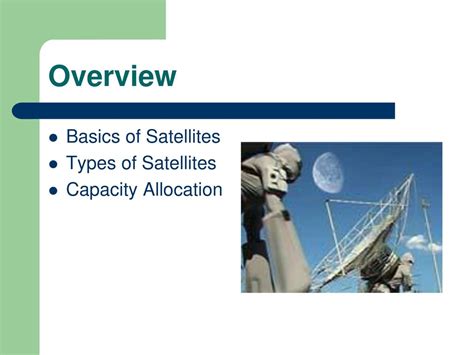 Allocation of Satellite Capacity