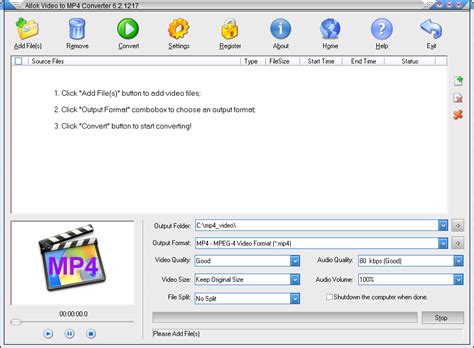 Allok Video to MP4 Converter 2.6.2 Download TechSpot