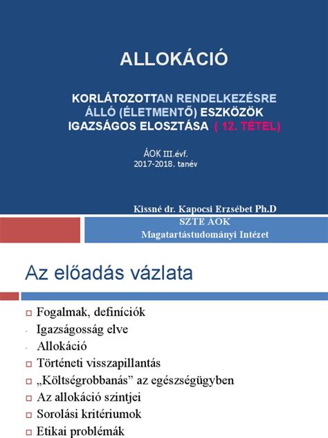 Allokacio AOK 2018