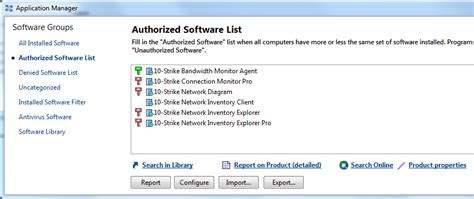 Allowed Softwares List