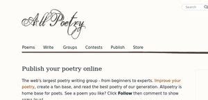 - Over 20 free courses on haiku, metaphor, sonnets, and much more run by our volunteer teachers. . Allpoetry