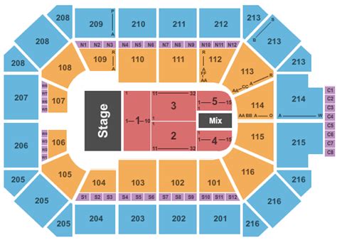 Section 214 Allstate Arena seating views. See the 